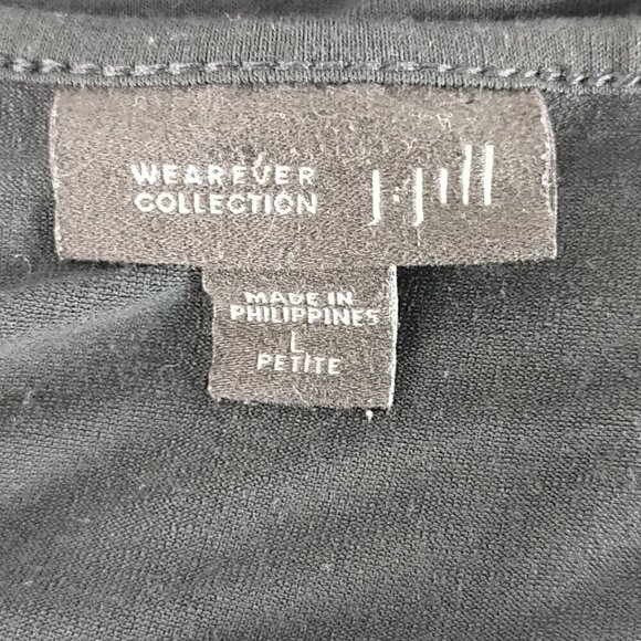 J.Jill Wearever Collection Black Sleeveless Rayon Blend Maxi Dress Size LP - Picture 9 of 11